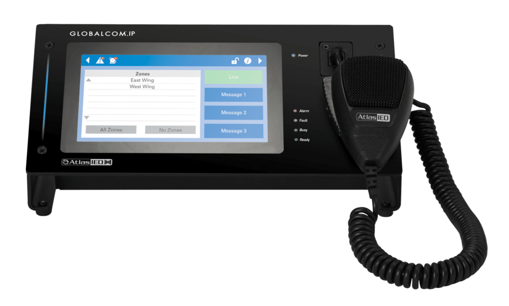 0025605_globalcomip-touch-screen-digital-communication-station-with-dante-message-channels-and-handheld-mic|atlasied-ipcsdtouch