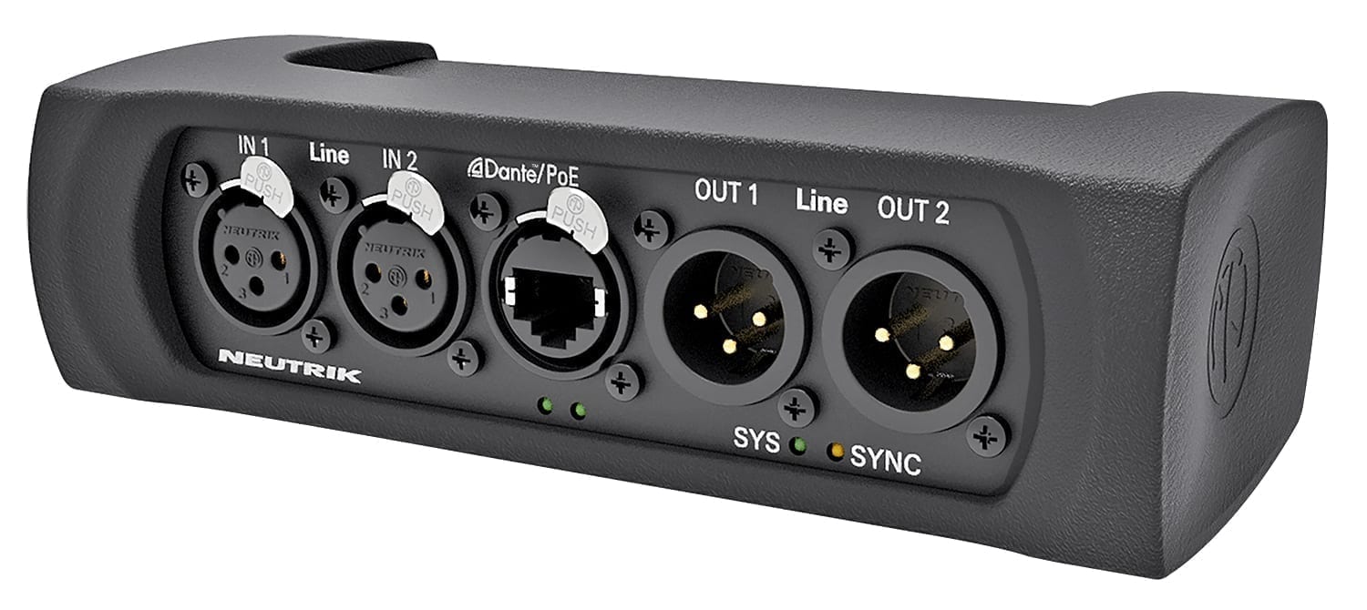 配信機器・PA機器・レコーディング機器 NEUTRIK NA2-IO-DPRO Neutrik NA2-IO-DPRO 2in 2out Dante I/Fを買ってみた | 音響