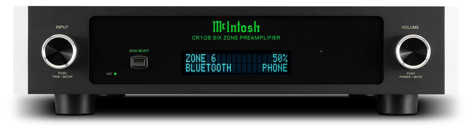 CR106 2-Channel 6-Zone Preamplifier Audio Matrix