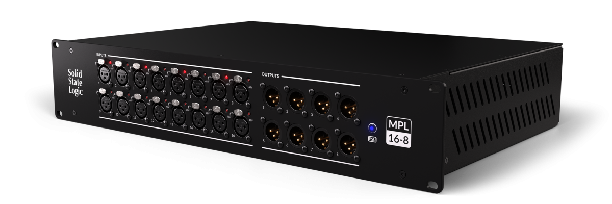 MPL 16-8 Dante connected 16 mic/line input and 8 line output stagebox